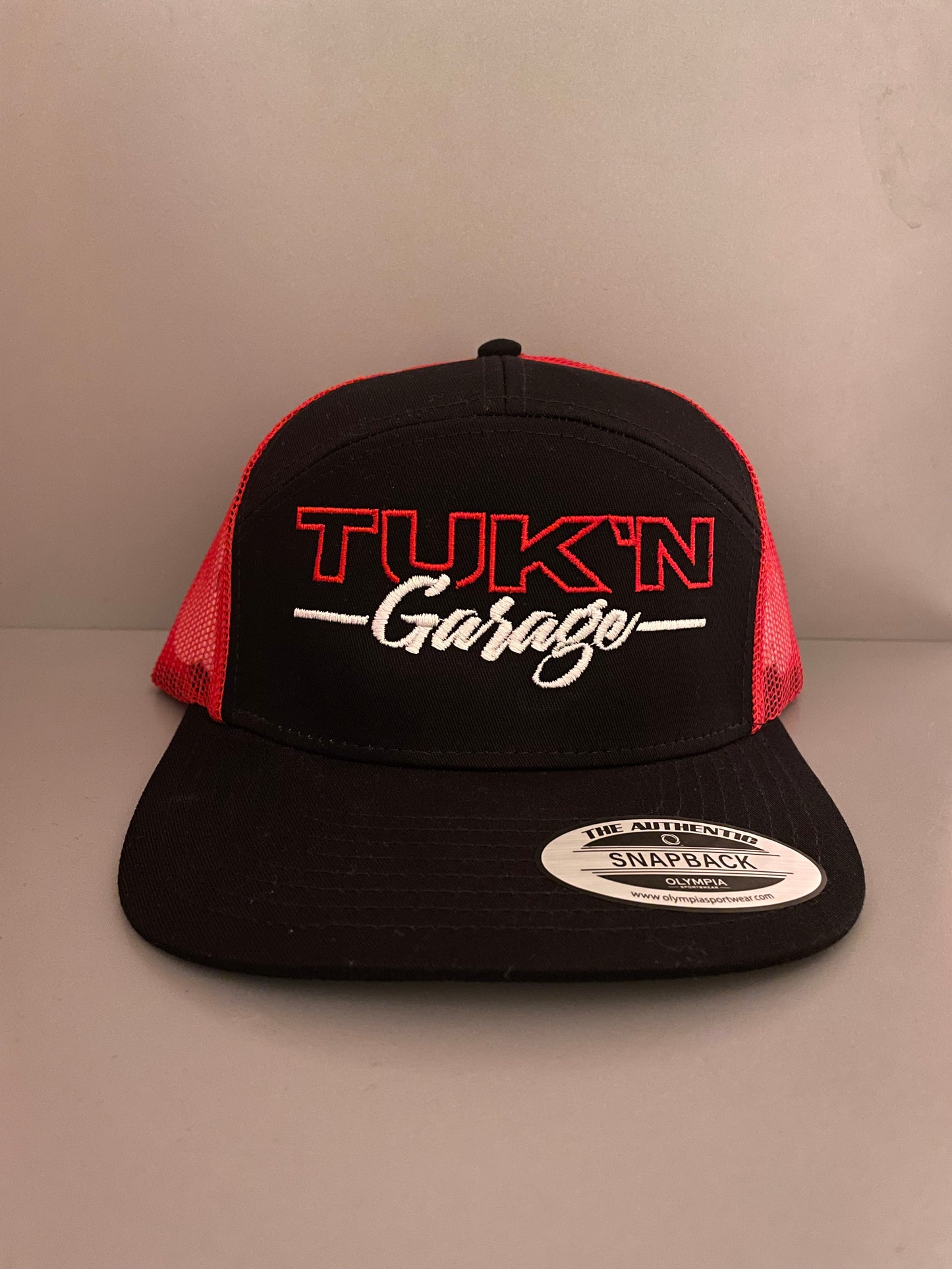 Black on Red TG Trucker Hat